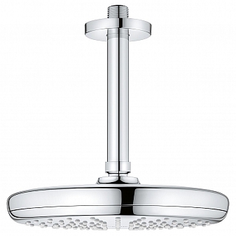 Верхний душ Grohe New Tempesta Classic 210 26413000 с потолочным душевым кронштейном 142 мм