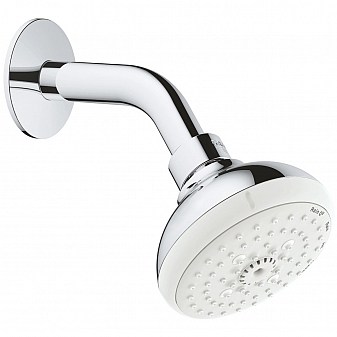 Верхний душ Grohe New Tempesta Classic 100 27870001 с душевым кронштейном 179 мм