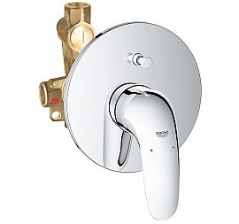 Смеситель для ванны Grohe Eurostyle 2015 Solid 23730003 внешняя и встраиваемая части