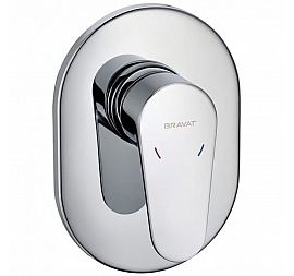 Смеситель для душа Bravat Eler FB848238CP-RUS внешняя и встраиваемая части