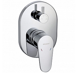 Смеситель для ванны Bravat Eler FB848238CP-3-RUS внешняя и встраиваемая части