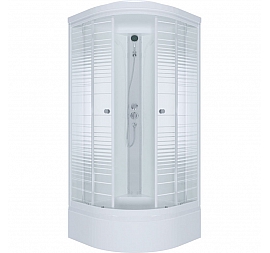 Душевая кабина Triton Полосы Б3 90x90 см ДН4 прозрачное стекло