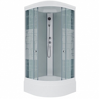 Душевая кабина Triton Мозайка Б3 90x90 см ДН4 прозрачное стекло