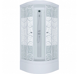Душевая кабина Triton Узоры Б3 90x90 см ДН4 прозрачное стекло