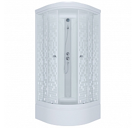 Душевая кабина Triton Мозайка В3 90x90 см ДН4 прозрачное стекло