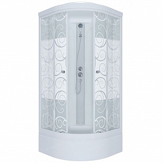Душевая кабина Triton Узоры В3 90x90 см ДН4 прозрачное стекло