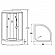 Душевая кабина Loranto CS-6690-25FW 90 90x90 см