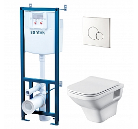Инсталляция Santek с подвесным унитазом Santek Лайн 1.WH50.1.729
