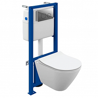 Инсталляция Cersanit с подвесным унитазом Cersanit City Smart 68306