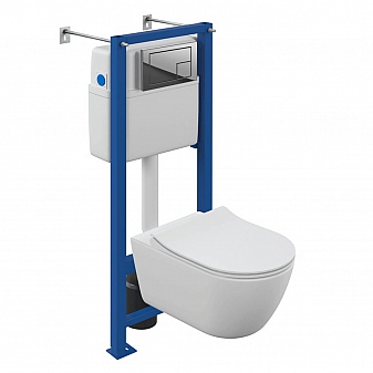 Инсталляция Cersanit с подвесным унитазом Cersanit Nature Oval 64576