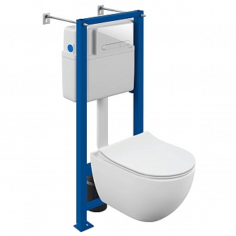 Инсталляция Cersanit с подвесным унитазом Cersanit Brasko 68304