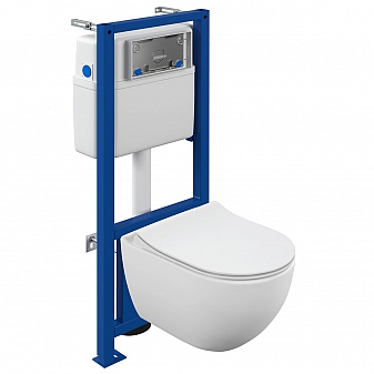 Инсталляция Cersanit с подвесным унитазом Cersanit Brasko 64916