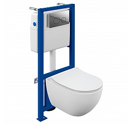 Инсталляция Cersanit с подвесным унитазом Cersanit Brasko 68267