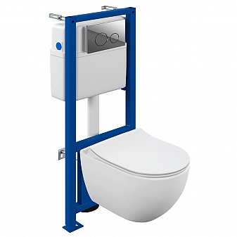 Инсталляция Cersanit с подвесным унитазом Cersanit Brasko 68267