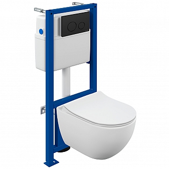 Инсталляция Cersanit с подвесным унитазом Cersanit Brasko 68268