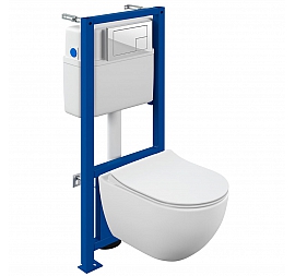 Инсталляция Cersanit с подвесным унитазом Cersanit Brasko 68294