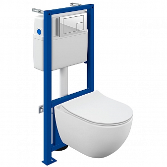 Инсталляция Cersanit с подвесным унитазом Cersanit Brasko 68294