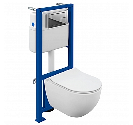 Инсталляция Cersanit с подвесным унитазом Cersanit Brasko 68295