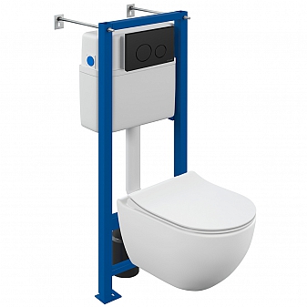 Инсталляция Cersanit с подвесным унитазом Cersanit Brasko 68303