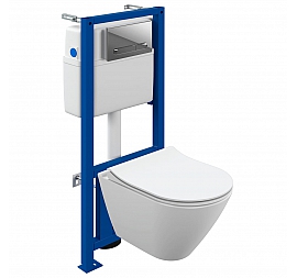 Инсталляция Cersanit с подвесным унитазом Cersanit Brasko 68269