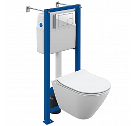 Инсталляция Cersanit с подвесным унитазом Cersanit Brasko 68272