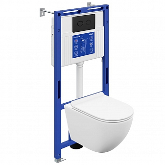 Инсталляция Cersanit с подвесным унитазом Cersanit Brasko A69478