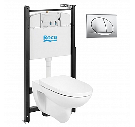 Инсталляция Roca с подвесным унитазом Roca Debba Round ZRU9307735