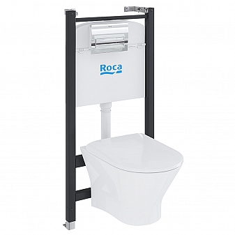 Инсталляция Roca с подвесным унитазом Roca Faro ZRU9307613