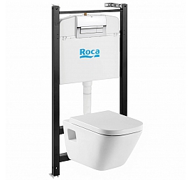 Инсталляция Roca с подвесным унитазом Roca The Gap ZRU9310393