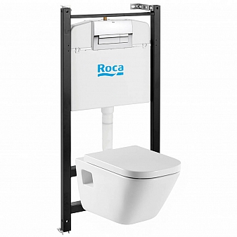 Инсталляция Roca с подвесным унитазом Roca The Gap ZRU9310393