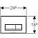 Клавиша смыва Geberit Delta 51 115.105.46.1