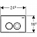Клавиша смыва Geberit Delta 21 115.125.46.1