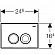 Клавиша смыва Geberit Delta 21 115.125.11.1