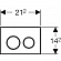 Клавиша смыва Geberit Omega 20 115.085.KH.1