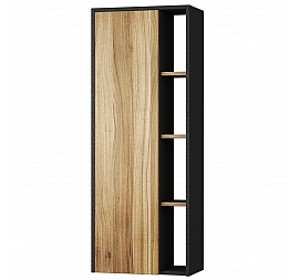 Пенал Uncoria Тронто 50 см орех лион/чёрный подвесной