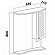 Шкаф зеркальный Runo Милано 65 см