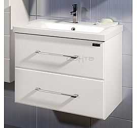 Тумба с умывальником Санта Омега 207045л 60 см подвесная