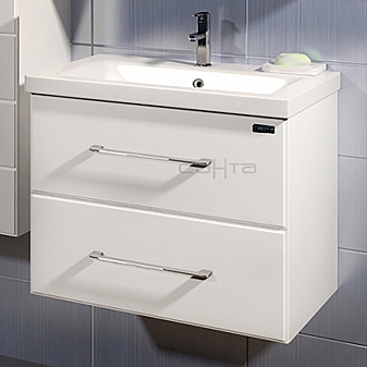 Тумба с умывальником Санта Омега 207045л 60 см подвесная