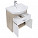 Тумба с умывальником Aquanet Грейс 60 см с ящиком дуб сонома/белый
