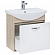 Тумба с умывальником Aquanet Грейс 65 см 1 ящик дуб сонома/белый