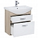 Тумба с умывальником Aquanet Грейс 65 см 2 ящика дуб сонома/белый