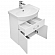 Тумба с умывальником Aquanet Ирис 60 см с ящиком