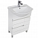 Тумба с умывальником Aquanet Доминика 60 см белая