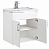 Тумба с умывальником Aquanet Рондо 60 см 2 дверцы белая