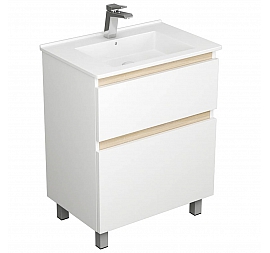 Тумба с умывальником Uncoria Ариль 65 см белая