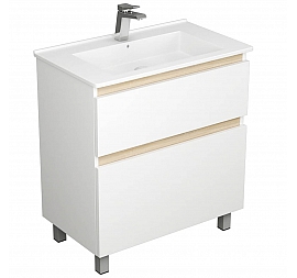 Тумба с умывальником Uncoria Ариль 75 см белая