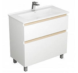 Тумба с умывальником Uncoria Ариль 85 см белая