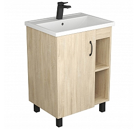 Тумба с умывальником Uncoria Дора 60 см дуб сонома
