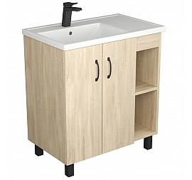 Тумба с умывальником Uncoria Дора 80 см дуб сонома