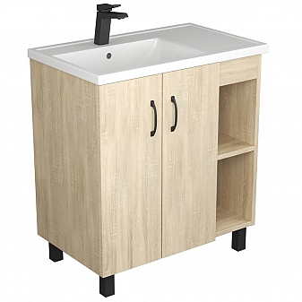 Тумба с умывальником Uncoria Дора 80 см дуб сонома